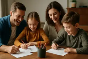 Perché organizzare una piccola gara di disegno a tavola? Il segreto che rafforza il legame in famiglia