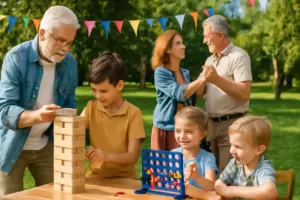 Festa per famiglie intergenerazionale: attività che mettono d’accordo adulti e bambini senza sforzo