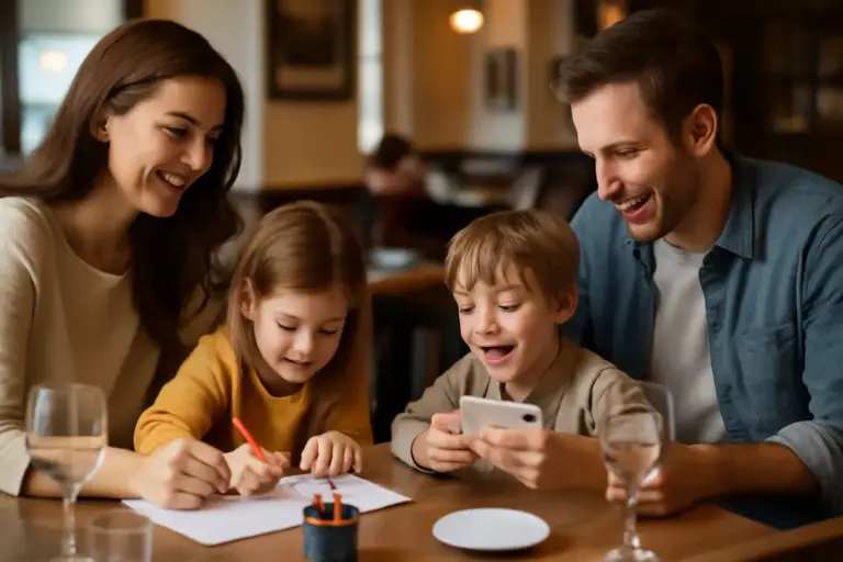 Come intrattenere i bambini al ristorante? Soluzioni che funzionano davvero senza tablet
