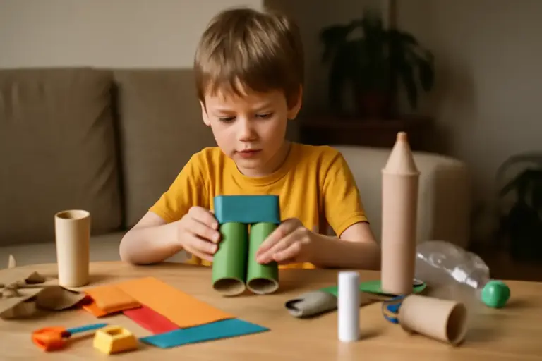 Attività manuali per bambini seduti: idee veloci con materiali di riciclo che sorprendono sempre