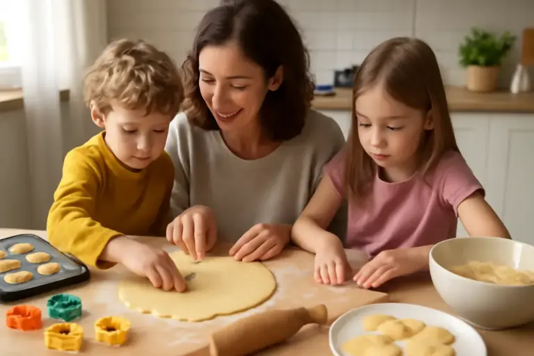 Preparare dolci con forme divertenti insieme ai figli: idee che sviluppano la manualità giocando