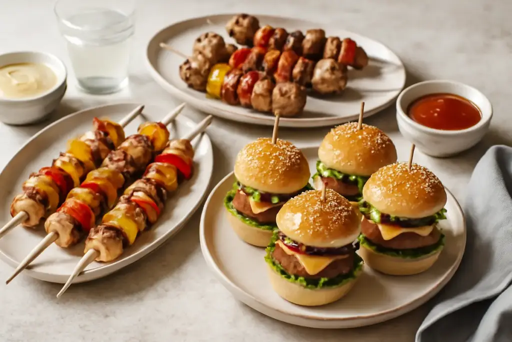 Spiedini e mini burger per una cena diversa: opzioni creative che conquistano anche i più diffidenti