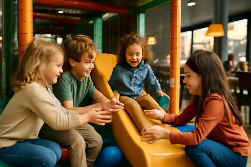 Zone soft play nei ristoranti: perché migliorano le relazioni tra coetanei e la socializzazione