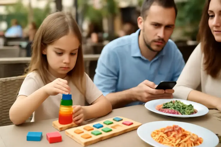 Quali giochi educativi funzionano durante un pranzo fuori? Il dettaglio che aiuta anche i genitori